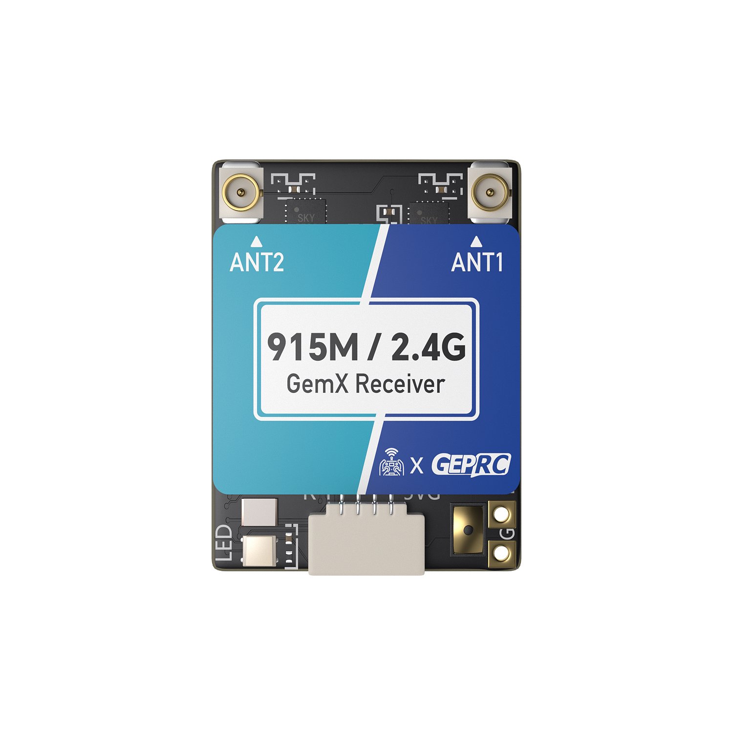 Радіоприймач GEPRC ELRS 915M/2.4G Gemini Xrossband